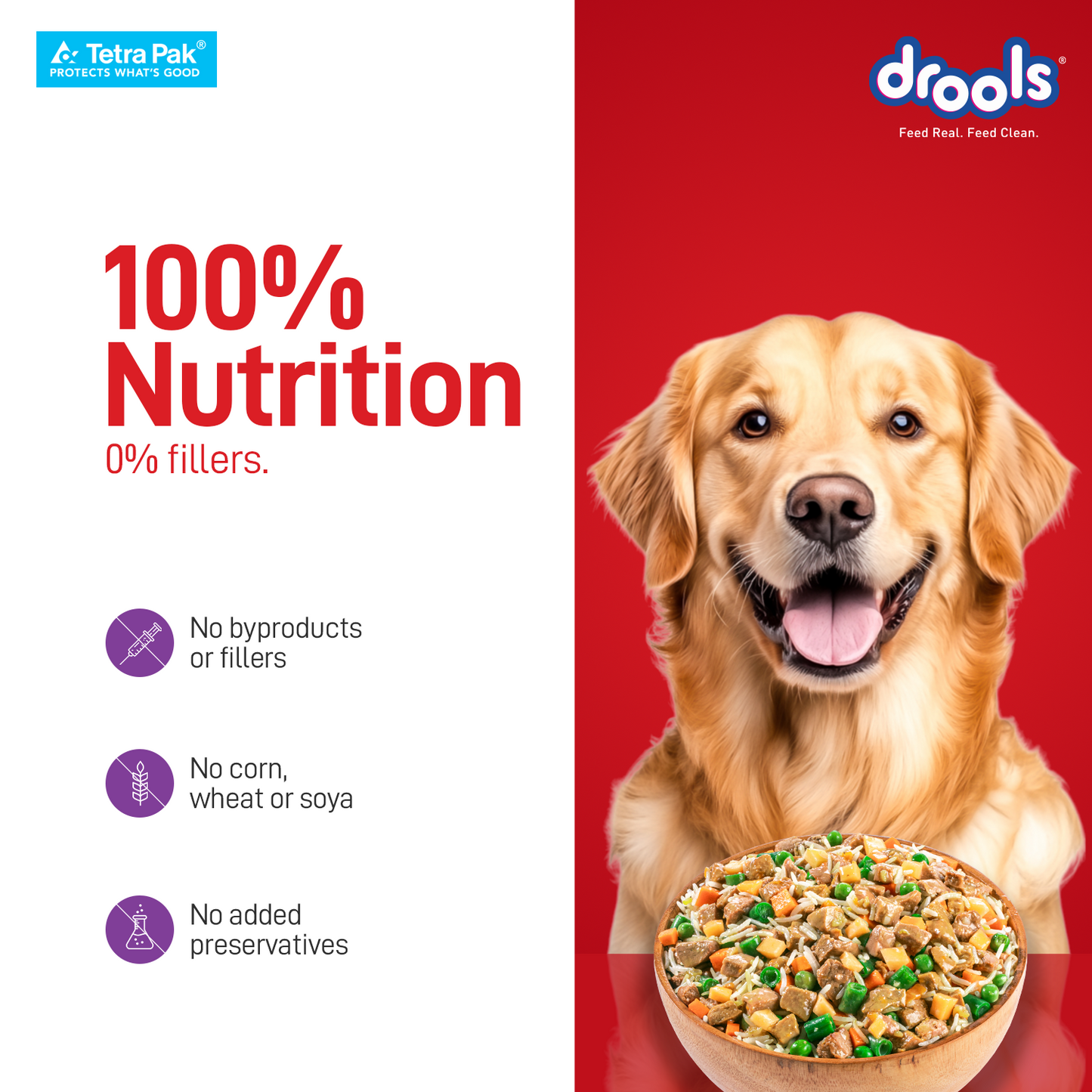 Drools Tetra Pack Real Chicken Biryani 350gm - Animeal