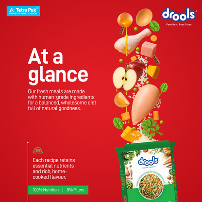 Drools Tetra Pack Real ChickenVeggies 350gm - Animeal