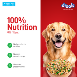 Drools Tetra Pack Real ChickenVeggies 350gm - Animeal