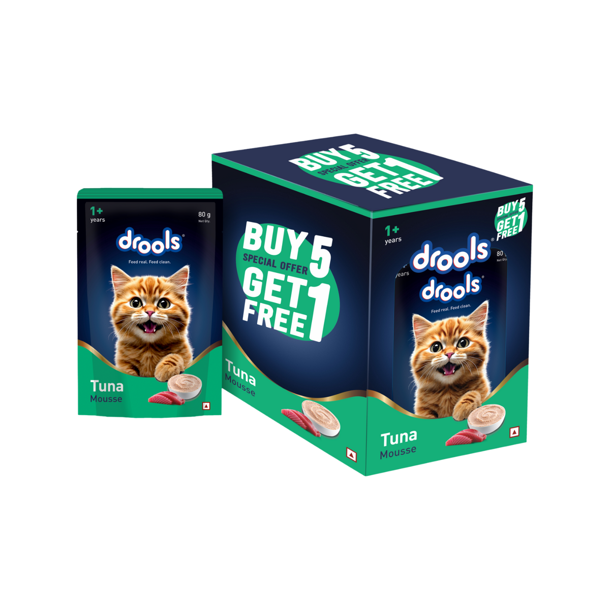 Drools Tuna Mousse Wet Cat Food, 80g - Animeal