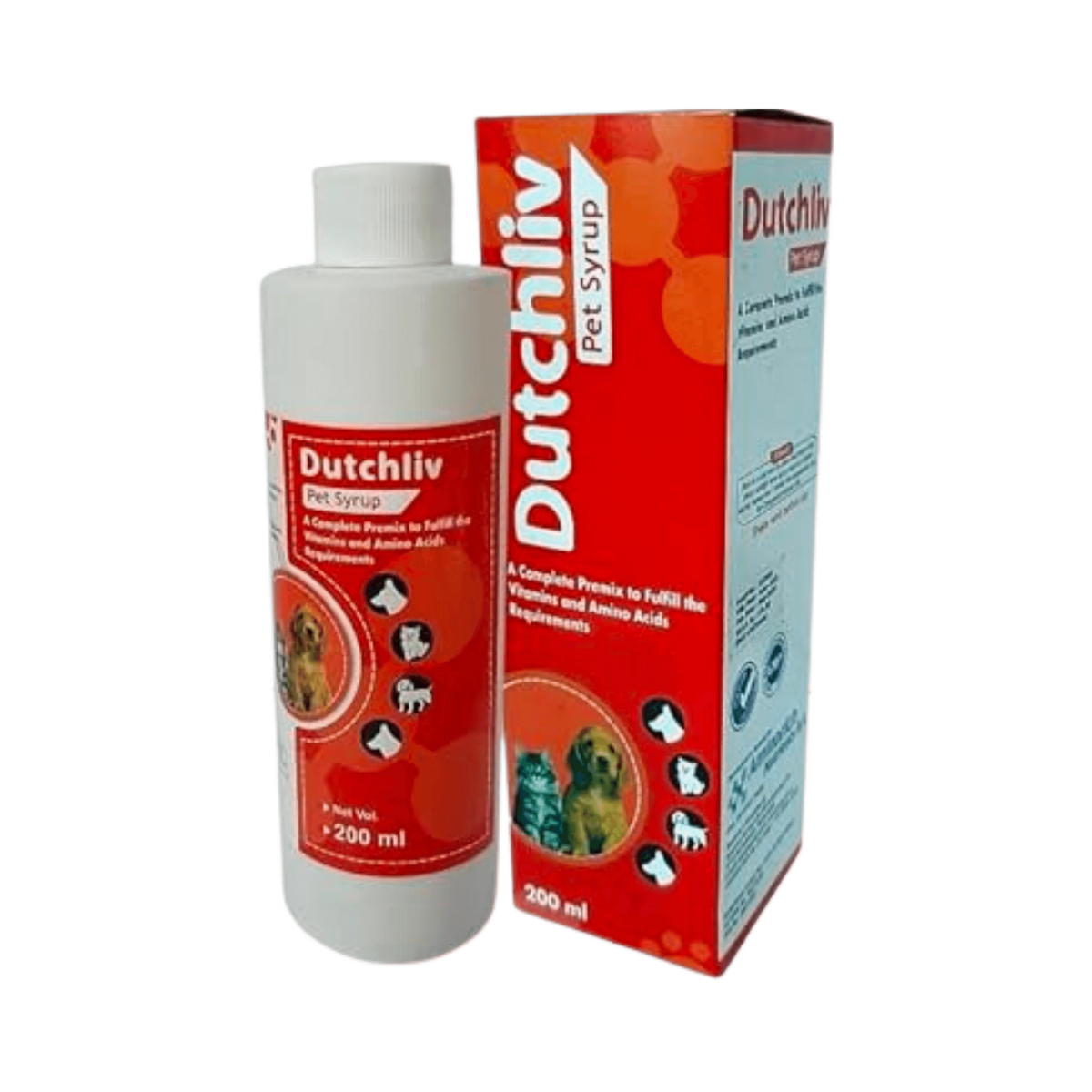 Dutchliv Syrup for Dogs and Cats, 200ml - Animeal