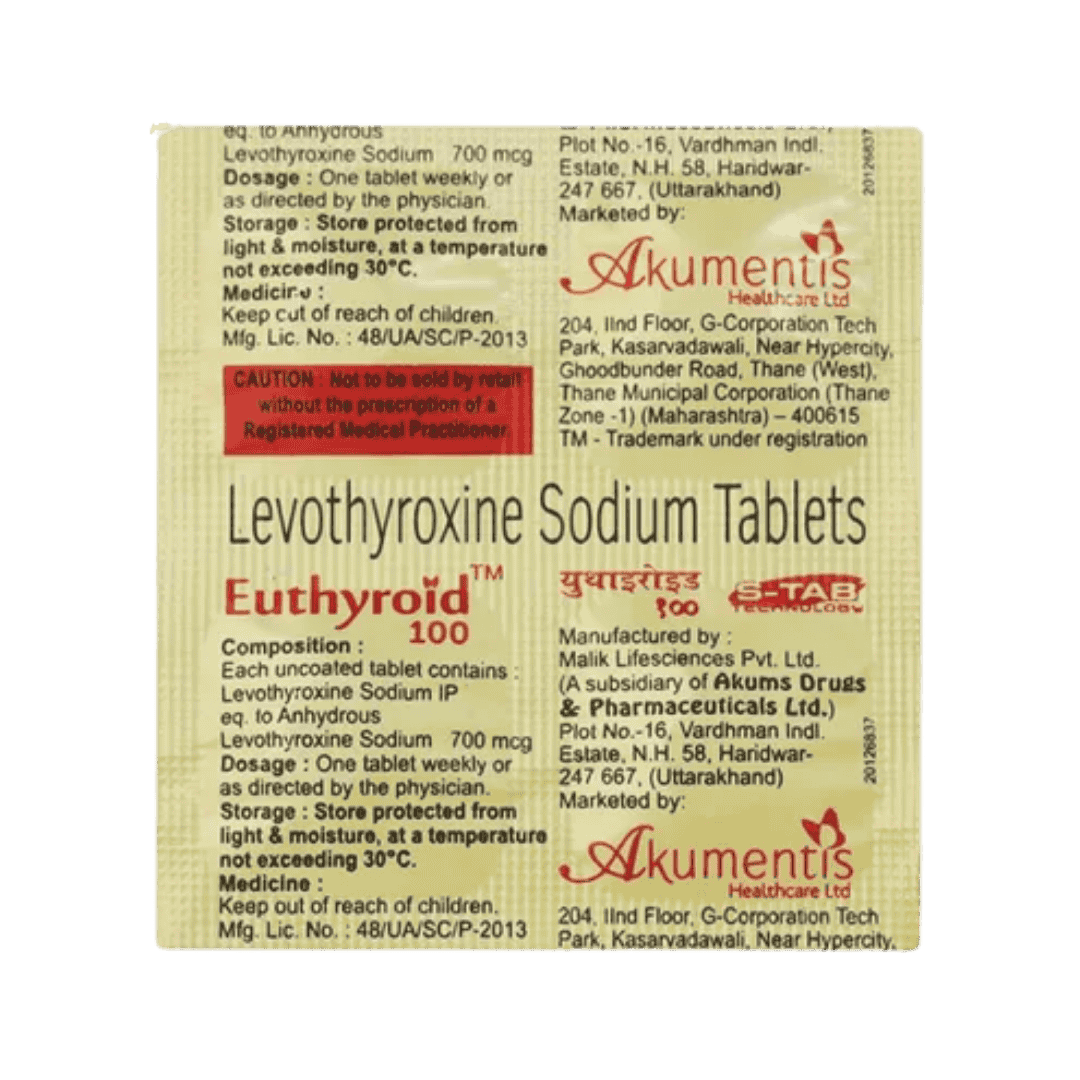 EUTHYROID 100 TABLET - Animeal