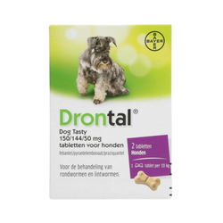 Elanco Drontal Plus Tasty Dewormer Tablets for Dogs, 6 Tablets - Animeal