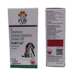 Entod Furtob Eye Drops for Dogs and Cats, 5ml - Animeal