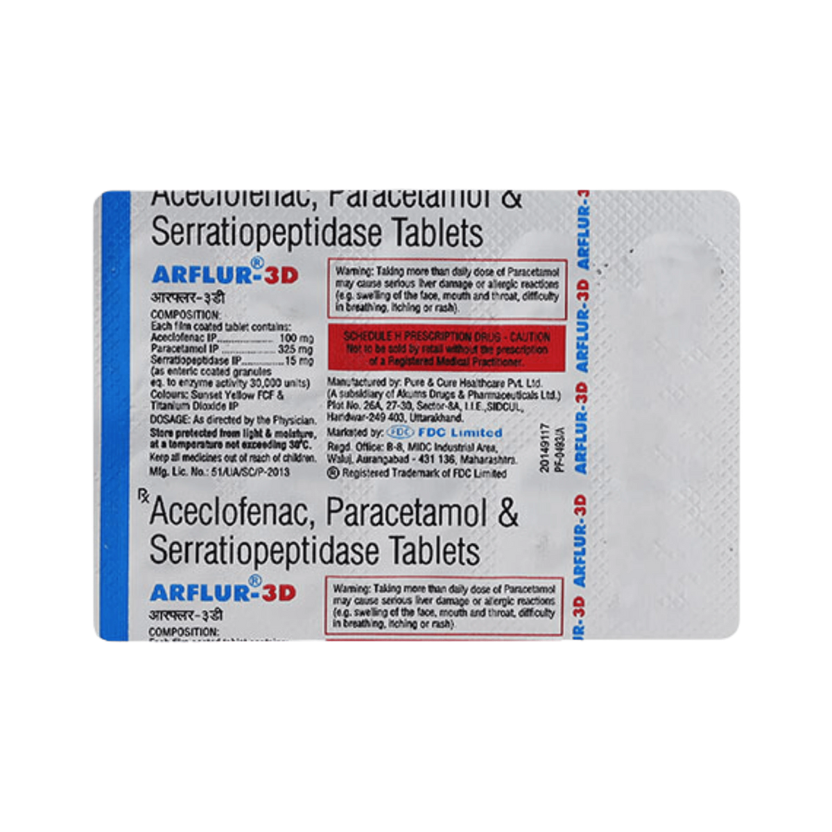 FDC Arflur - 3d Tablet for Dogs and Cats, 10 Tablets - Animeal