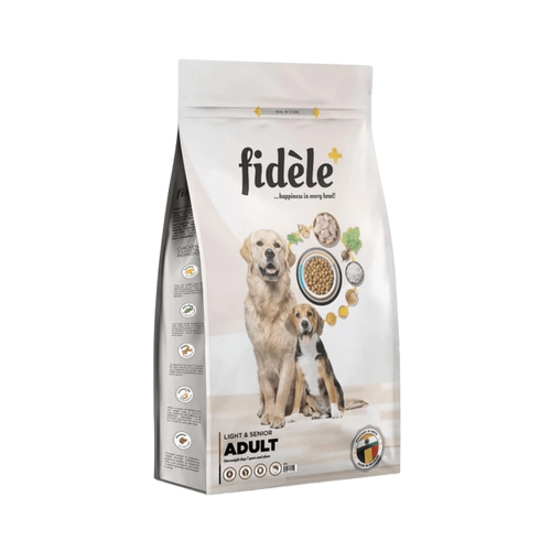 FIDELE PLUS ADULT LIGHT & SENIOR DRY FOOD [1KG] - Animeal