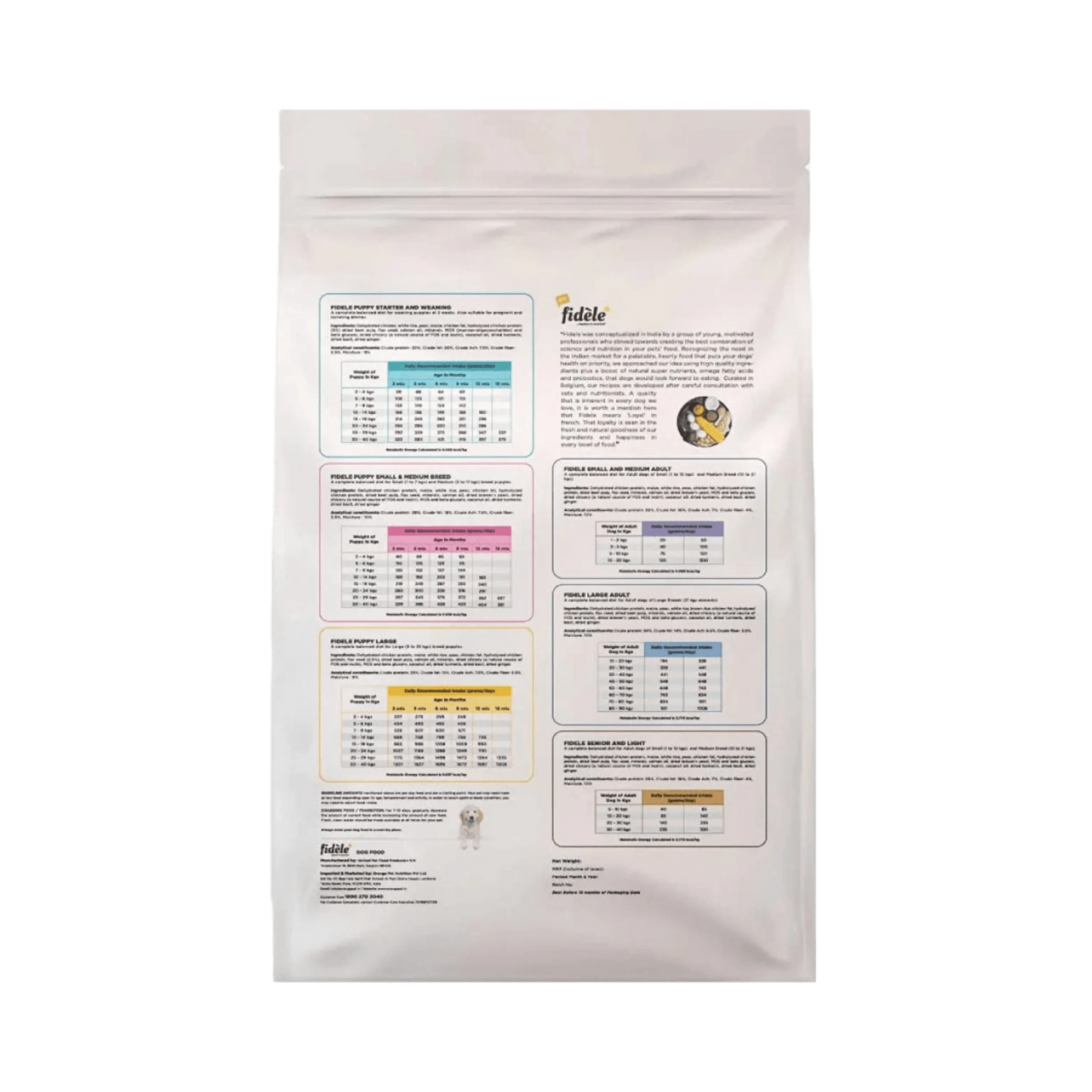 FIDELE PLUS STARTER PUPPY DRY FOOD [1 KG] - Animeal