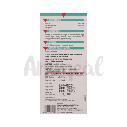 FIXOTIC ADVANCE (0-10KG) DOG SPOT ON - Animeal