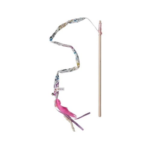 FOFOS BLOCKY MEOW FEATHER WAND - Animeal