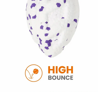 FOFOS ETPU RUGBY BALL FETCH DOG WHITE TOY - Animeal