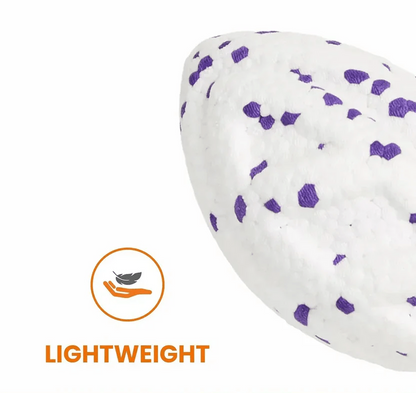 FOFOS ETPU RUGBY BALL FETCH DOG WHITE TOY - Animeal
