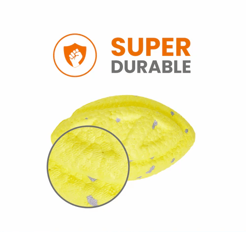 FOFOS ETPU RUGBY BALL FETCH DOG YELLOW TOY - Animeal