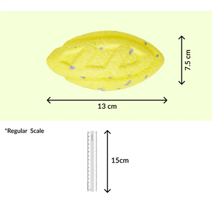 FOFOS ETPU RUGBY BALL FETCH DOG YELLOW TOY - Animeal
