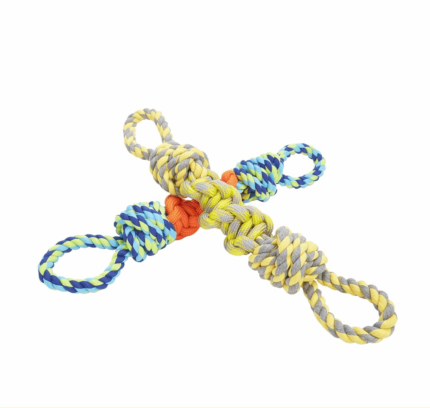 FOFOS FLOSSY ROPE DOG Y/G TOY - Animeal