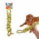 FOFOS FLOSSY ROPE DOG Y/G TOY