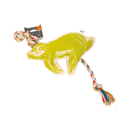 FOFOS FLOSSY ROPE TOY WITH SLOTH - Animeal