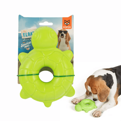 FOFOS OCEAN ANIMAL CHEWING SQUEAKY TURTLE TOY - Animeal