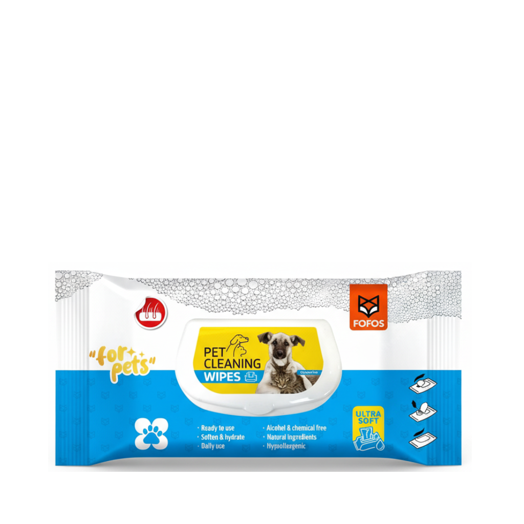 FOFOS PET CLEANING WIPES UNSCENTED - Animeal