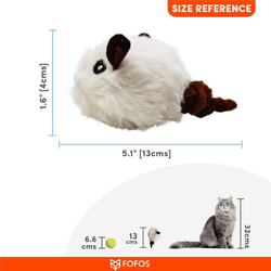 FOFOS PULL STRING & SOUND CHIP MOUSE WHITE - Animeal