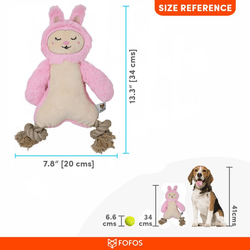 FOFOS ROPELEG PLUSH RABBIT - Animeal