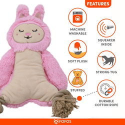 FOFOS ROPELEG PLUSH RABBIT - Animeal