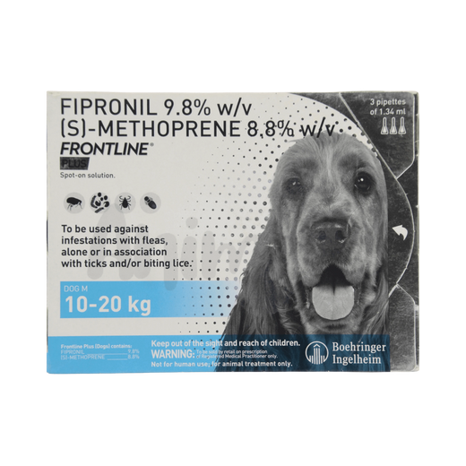 FRONTLINE PLUS (10KG-20KG) DOG SPOT ON Upto 15% Off Animeal