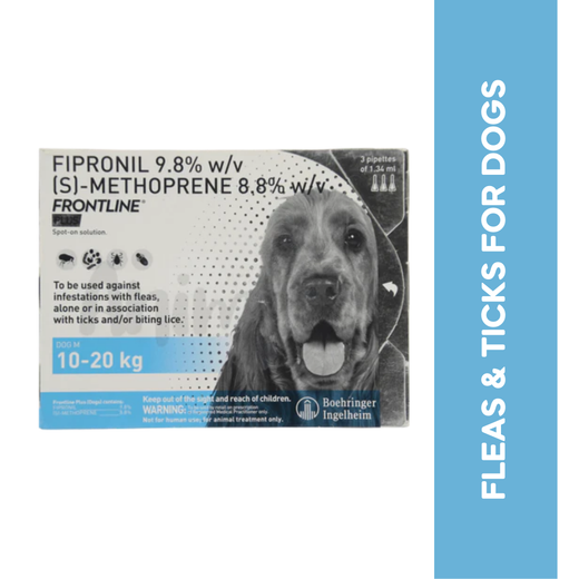 FRONTLINE PLUS (10KG-20KG) DOG SPOT ON Upto 15% Off Animeal