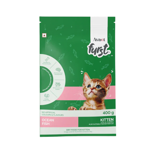 FURST KITTEN OCEAN FISH DRY FOOD [400 GM] - Animeal