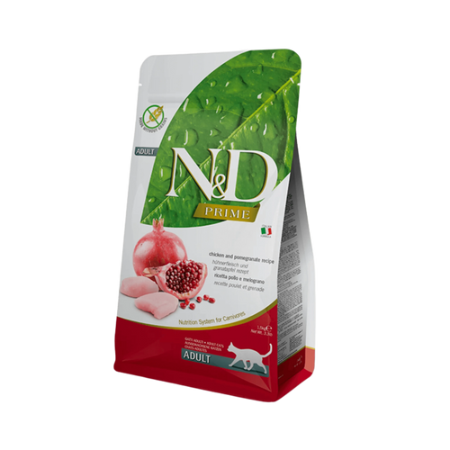 Farmina N&D Prime Chicken and Pomegranate Adult Cat Dry Cat Food, 300g - Animeal