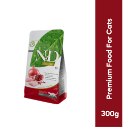 Farmina N&D Prime Chicken and Pomegranate Adult Cat Dry Cat Food, 300g - Animeal