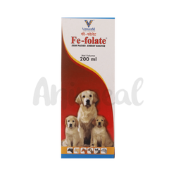 Fe-Folate Syrup for Dogs and Cats, 200ml - Animeal