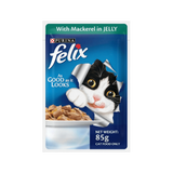 Felix Adult Mackerel Jelly Wet Cat Food, 85g
