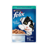 Felix Adult Tuna Jelly Wet Cat Food, 85g