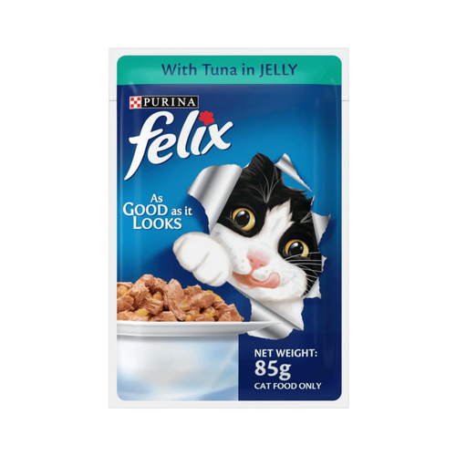 Felix Adult Tuna Jelly Wet Cat Food, 85g - Animeal