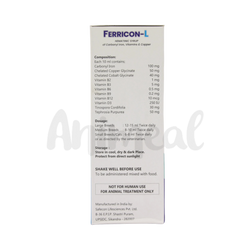 Ferricon L Liquid for Dogs and Cats, 200ml - Animeal