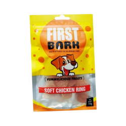 First Bark Soft Chicken Rings 70g - Animeal