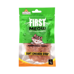 First Meow Soft Chicken Strips 40g - Animeal