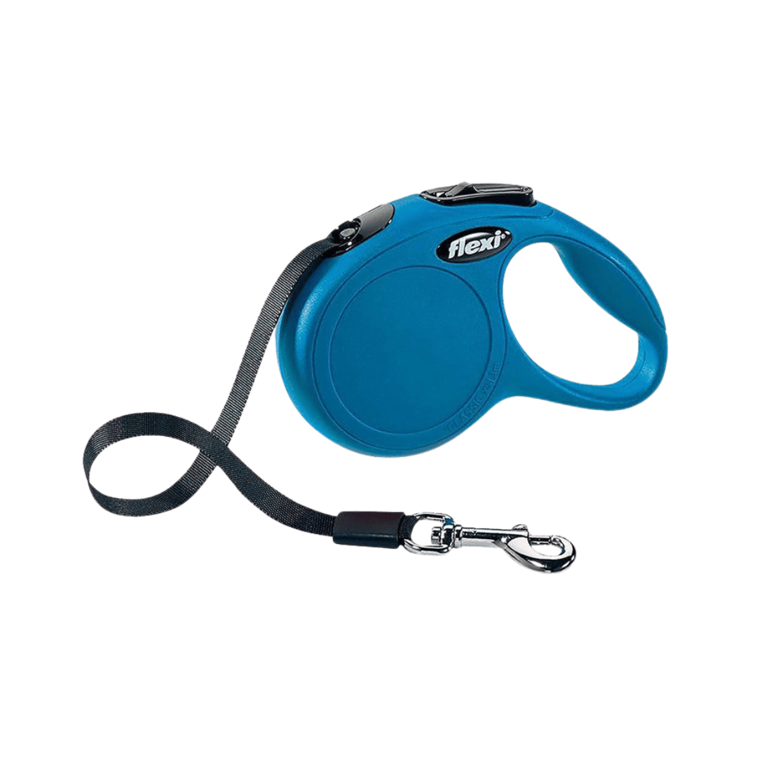 Flexi New Classic L Tape Blue for Dogs and Cats, 5m - Animeal