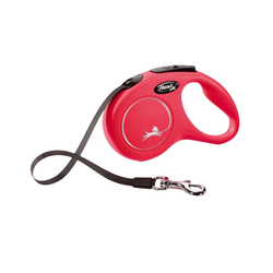 Flexi New Classic S Tape Red for Dogs and Cats, 5m - Animeal