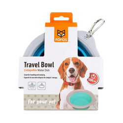 Fofos Collapsible Blue Bowl for Dogs, 500ml - Animeal
