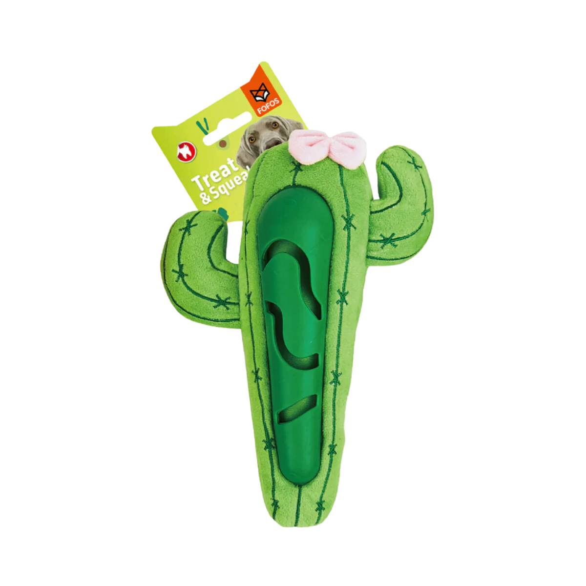 Fofos Cute Treat Toy Cactus for Dogs and Cats - Animeal
