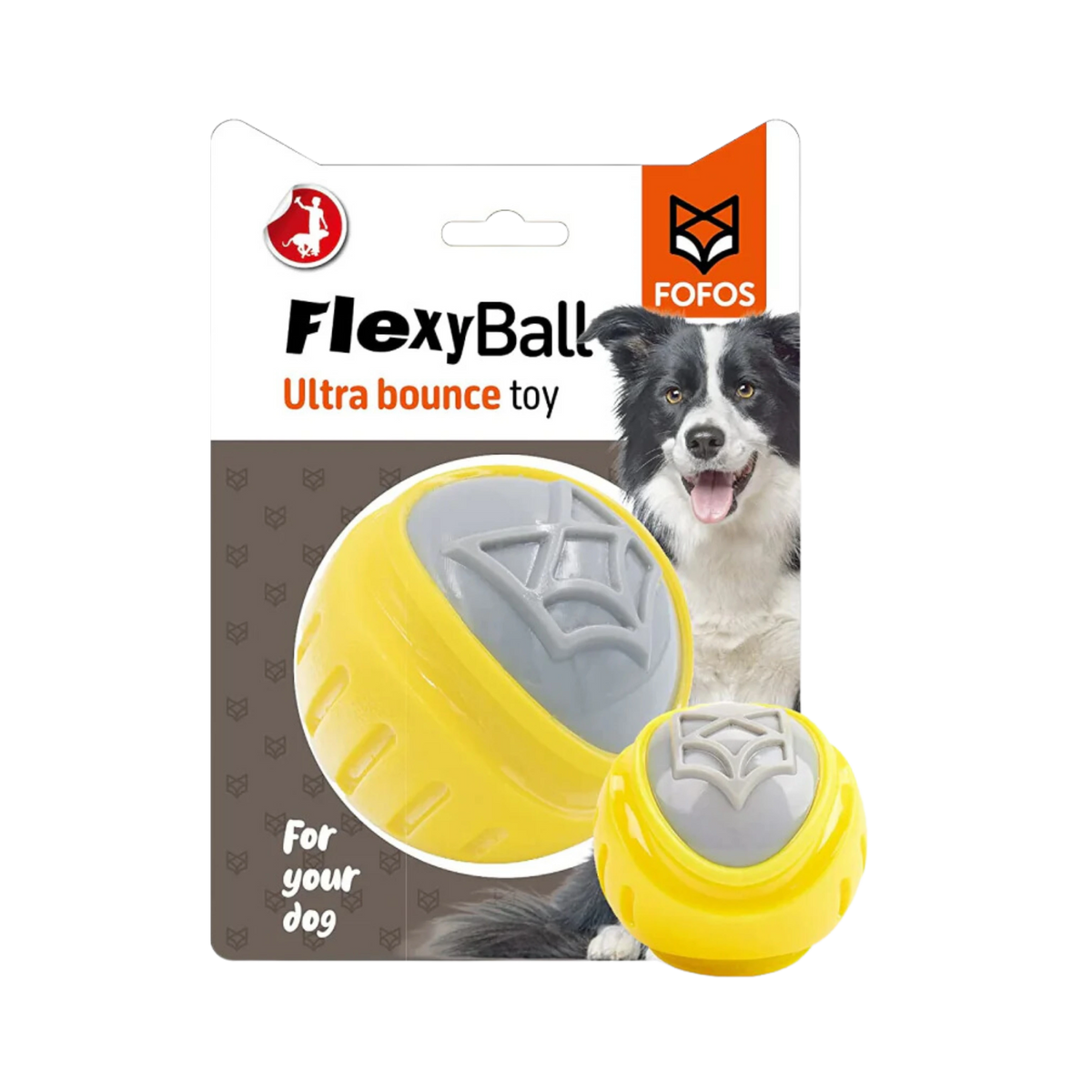 Fofos Flexy Ball Ultra Bounce Toy for Dogs, Large - Animeal
