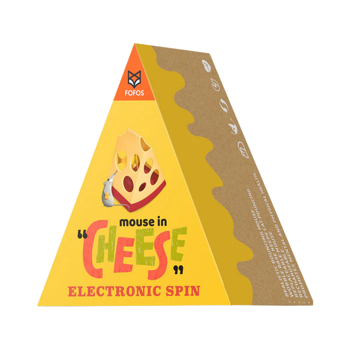 Fofos Mouse in Cheese Electronic Toy for Cats - Animeal