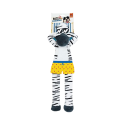 Fofos Safari Flap Zebra Dog Toy, Large - Animeal