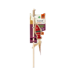 Fofos Scandish Fish with 40cm Wooden Stick for Cats, 40cm - Animeal
