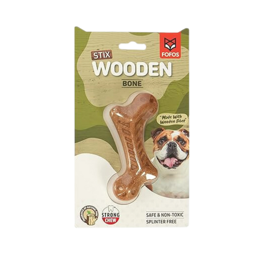 Fofos Woodplay Bone Toy for Dogs - Animeal
