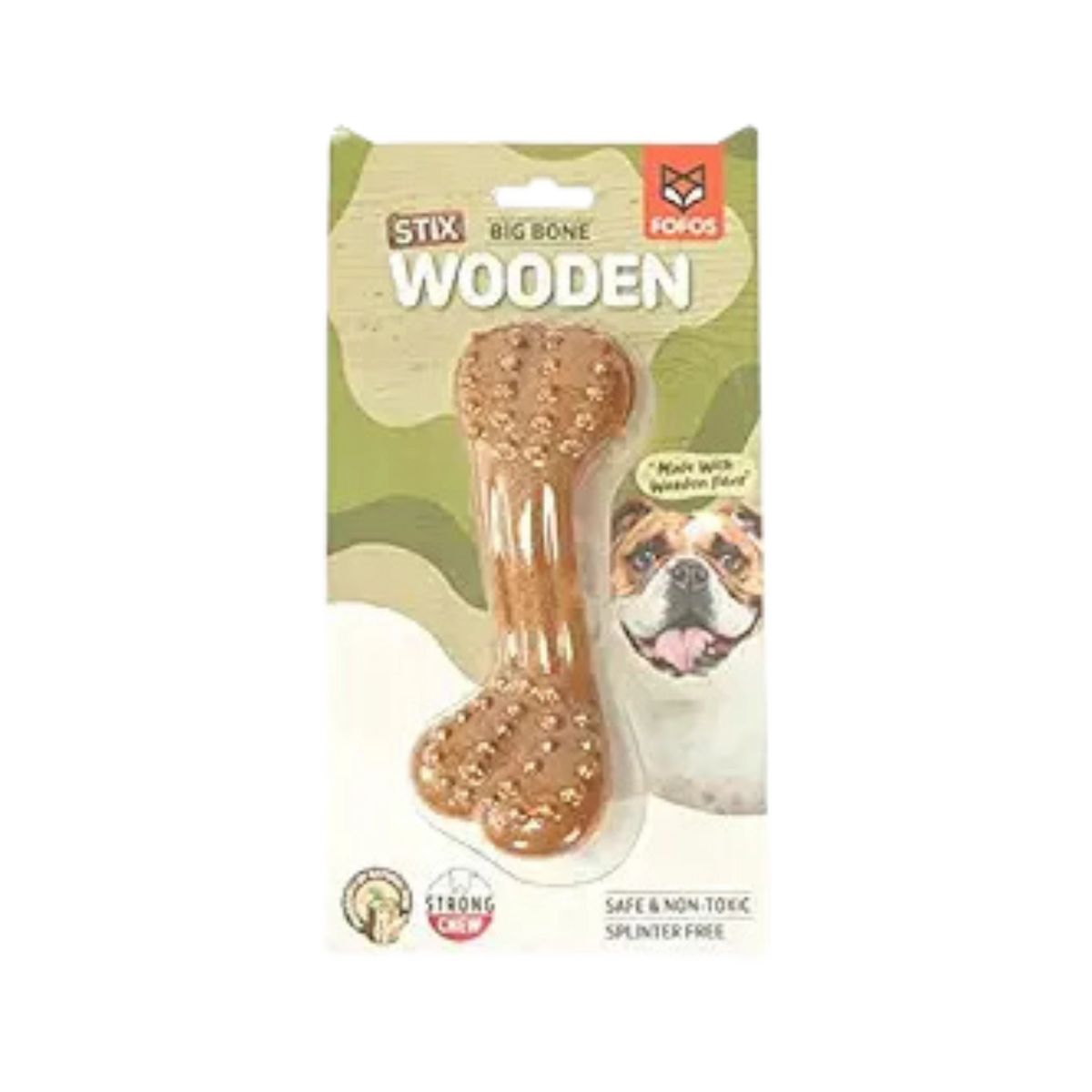 Fofos Woodplay Brush Bone for Dogs - Animeal