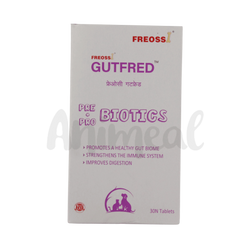 Fredunvet Freossi Gutfred Tablet for Dogs and Cats, 30 Tablets - Animeal