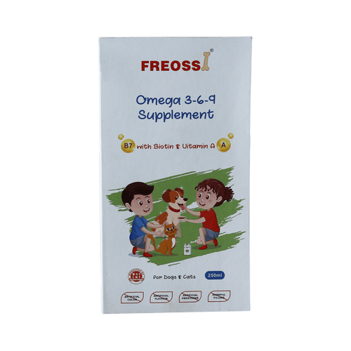 Fredunvet Freossi Omega 369 Syrup for Dogs and Cats, 250ml - Animeal