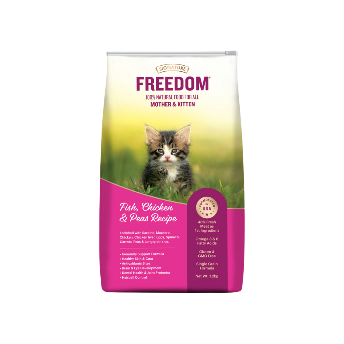 Freedom Kitten Dry Cat Food, 1.2kg - Animeal